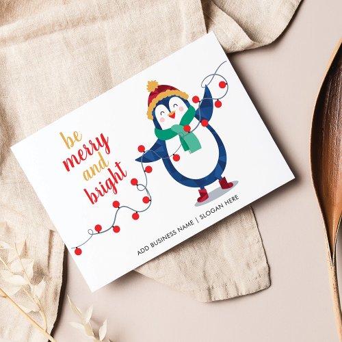 Add Company Logo Employee Christmas Holiday Card