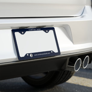 Add Company Logo Name and Business Website License Plate Frame