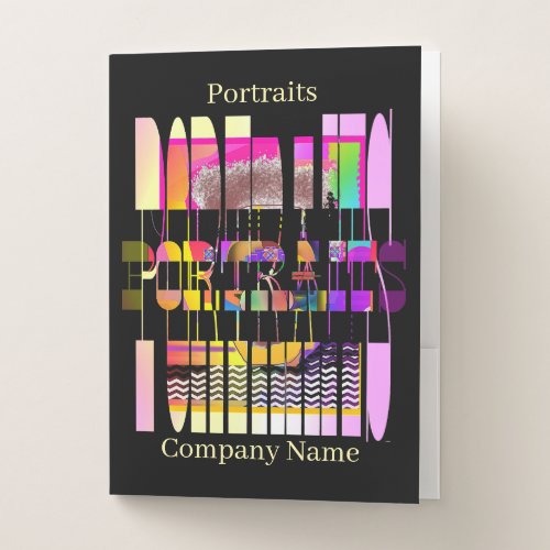 Add Company Name Portraits  Pocket Folder
