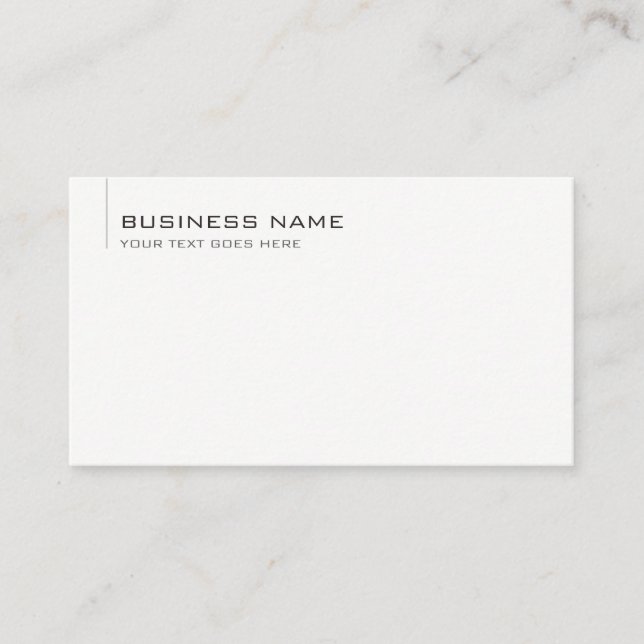Add Company Name Slogan Logo Modern Template Business Card (Front)