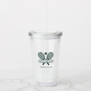 Add Country Club Name Tennis Team Any Color Acrylic Tumbler