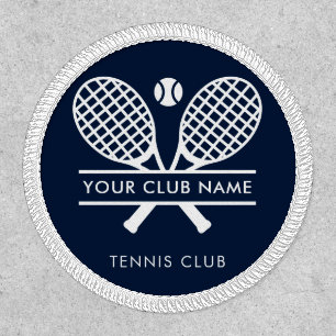 Add Country Club Name Tennis Team Navy Blue Patch