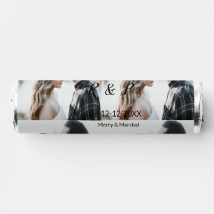 Add couple photo merry married add date year  breath savers® mints