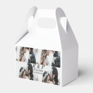 Add couple photo merry married add date year favor boxes