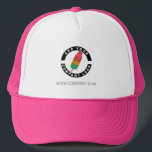 Add Custom Brand Logo Business Company Employee Trucker Hat<br><div class="desc">Add your brand logo and custom text to this trucker hat that's perfect for creating brand awareness or as an advertising medium. Available in other colors and sizes. No minimum order quantity and no setup fee.</div>