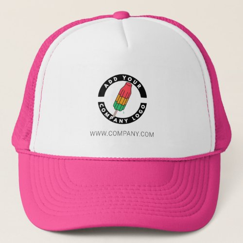 Add Custom Brand Logo Business Company Employee Trucker Hat