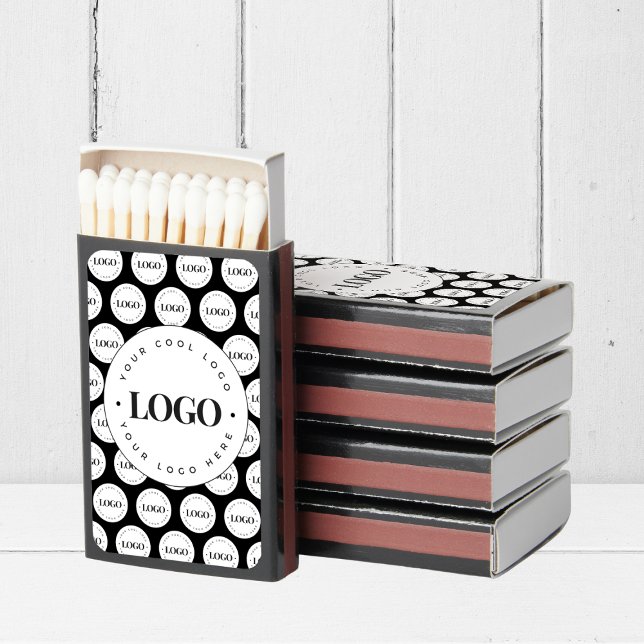 Add Custom Business Company Logo Repeating Matchboxes (Creator Uploaded)