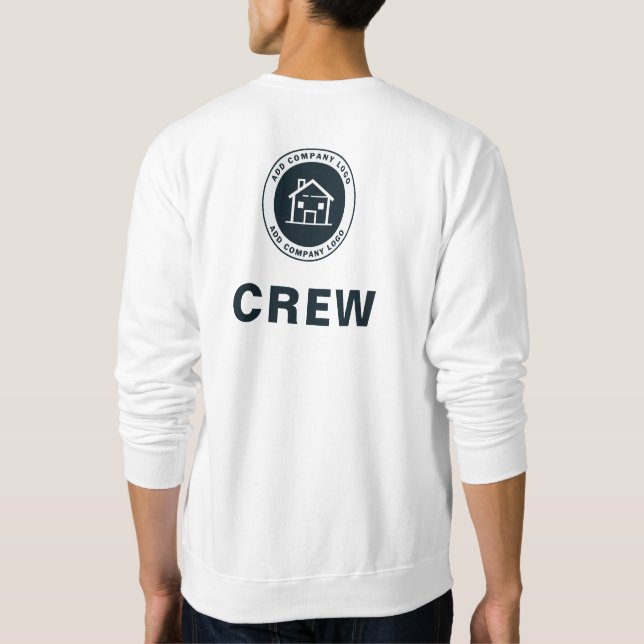 Add Custom Business Logo Modern Sweatshirt (Back)