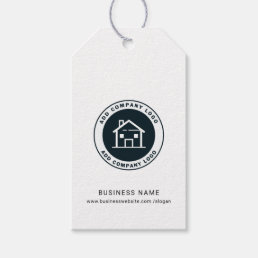 Add Custom Business Logo Real Estate Agent Company Gift Tags