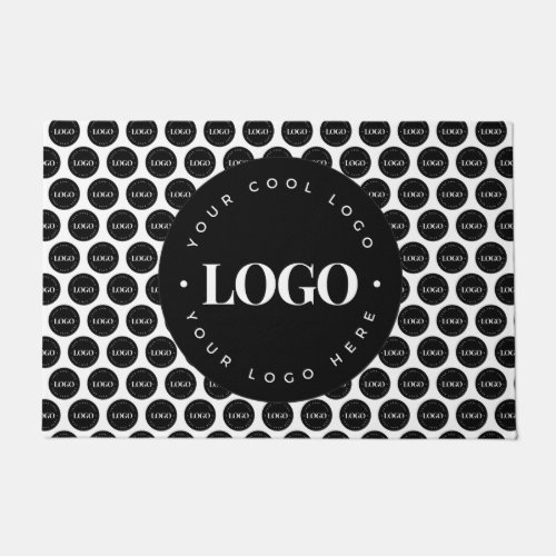 Add Custom Company Business Big Small Logo Pattern Doormat