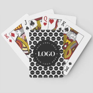 Add Custom Company Business Big Small Logo Pattern Poker Cards