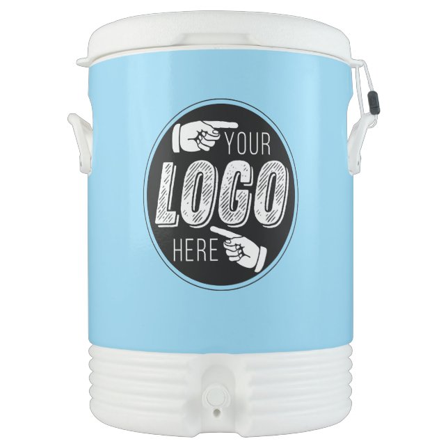 Add Custom Company Business Logo Igloo Beverage Cooler (Front)