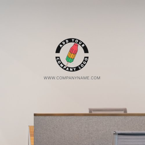 Add Custom Logo and Business Website Office Wall Decal