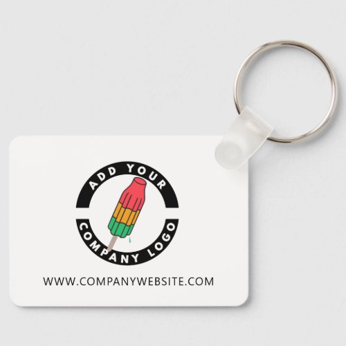 Add Custom Logo Business Brand Employee Swag Keychain