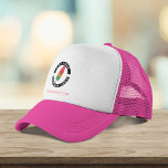 Add Custom Logo Business Brand Employee Swag Trucker Hat<br><div class="desc">Add your brand logo and custom text to this trucker hat that's perfect for creating brand awareness or as an advertising medium. Available in other colors and sizes. No minimum order quantity and no setup fee.</div>