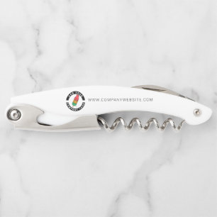 Add Custom Logo Business Brand Employee Waiter's Corkscrew
