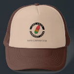 Add Custom Logo Business Campaign Swag Trucker Hat<br><div class="desc">Add your brand logo and custom text to this trucker hat that's perfect for creating brand awareness or as an advertising medium. Available in other colors and sizes. No minimum order quantity and no setup fee.</div>