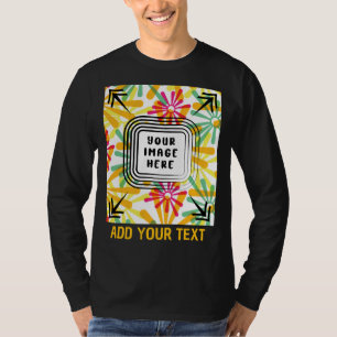 Add Custom Photo and Text Customizable T-Shirt