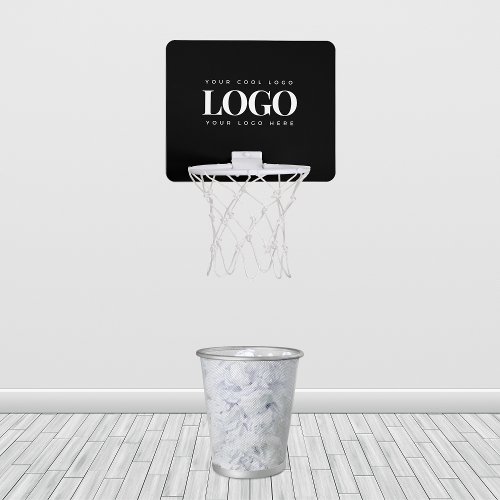 Add Custom Rectangle Business Logo Company Branded Mini Basketball Hoop