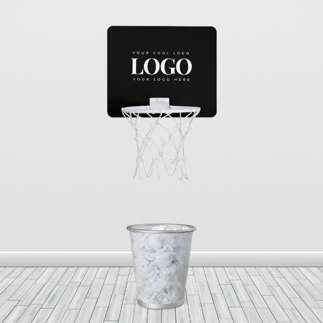 Add Custom Rectangle Business Logo Company Branded Mini Basketball Hoop (Creator Uploaded)