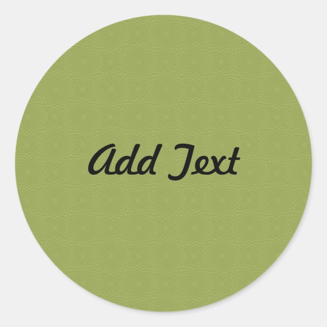 Add Custom Text Invite Classic Round Sticker (Front)