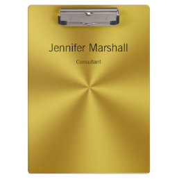 Add Custom Text to Faux Gold Clipboard