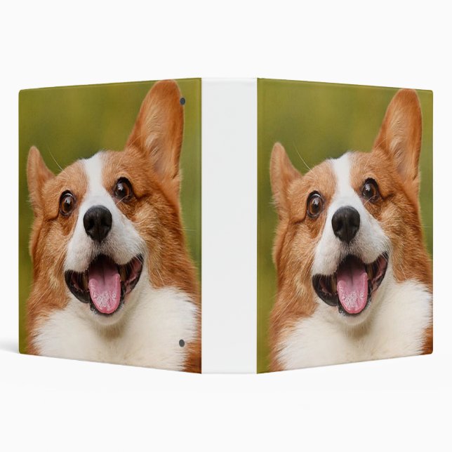 Add Dog Photo Personalized Customized 3 Ring Binder (Background)