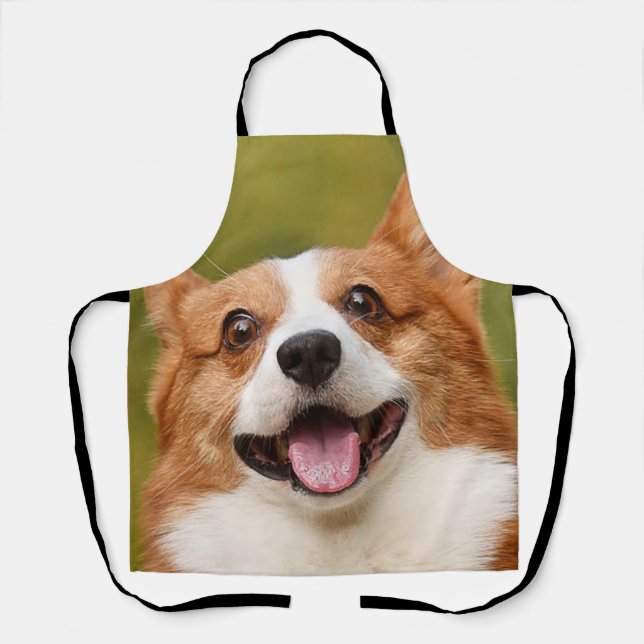 Add Dog Photo Personalized Customized Apron (Front)