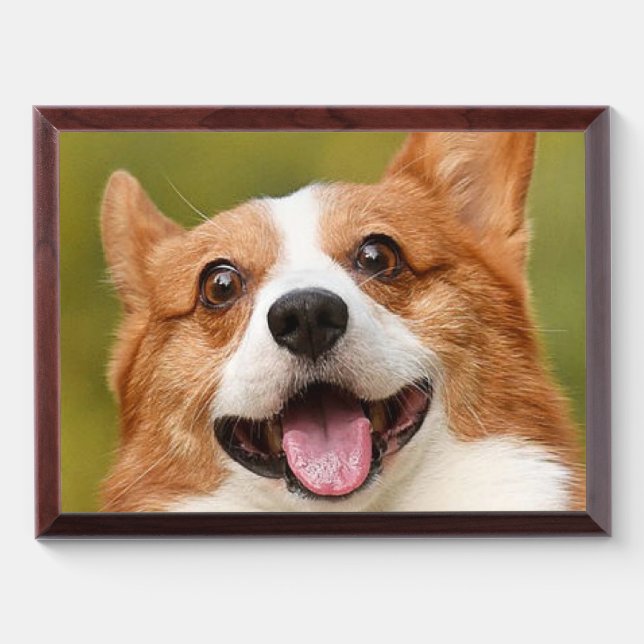 Add Dog Photo Personalized Customized Award Plaque (Horizontal)