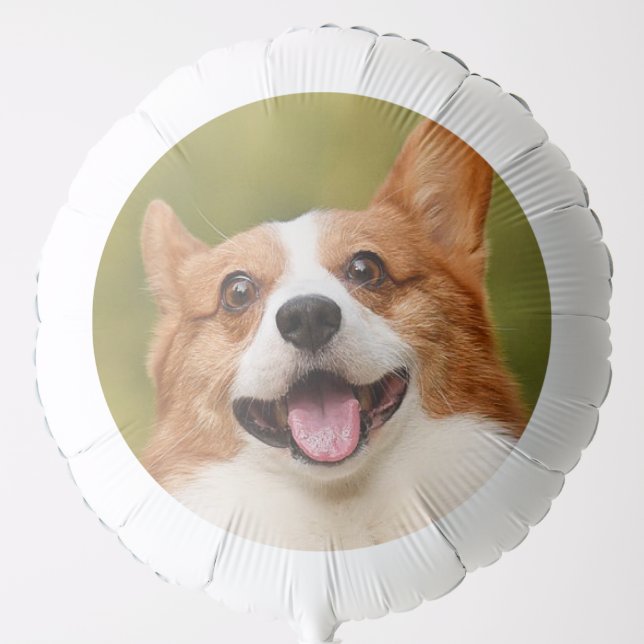 Add Dog Photo Personalized Customized Balloon (Front)
