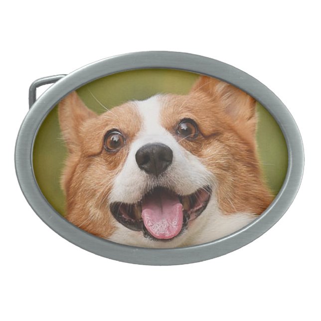 Add Dog Photo Personalized Customized Belt Buckle (Front)