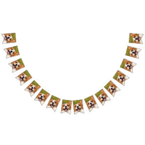 Add Dog Photo Personalized Customized Bunting Flags
