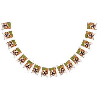 Add Dog Photo Personalized Customized Bunting Flags