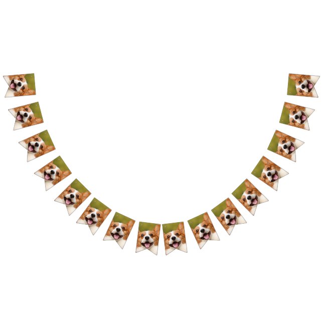 Add Dog Photo Personalized Customized Bunting Flags (All)