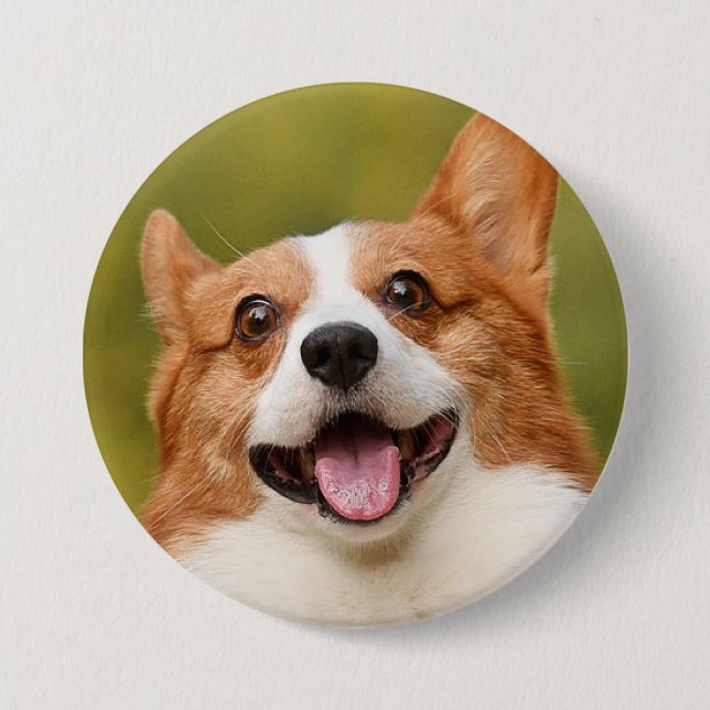 Add Dog Photo Personalized Customized Button (Front)