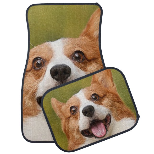Add Dog Photo Personalized Customized Car Floor Mat (Set)