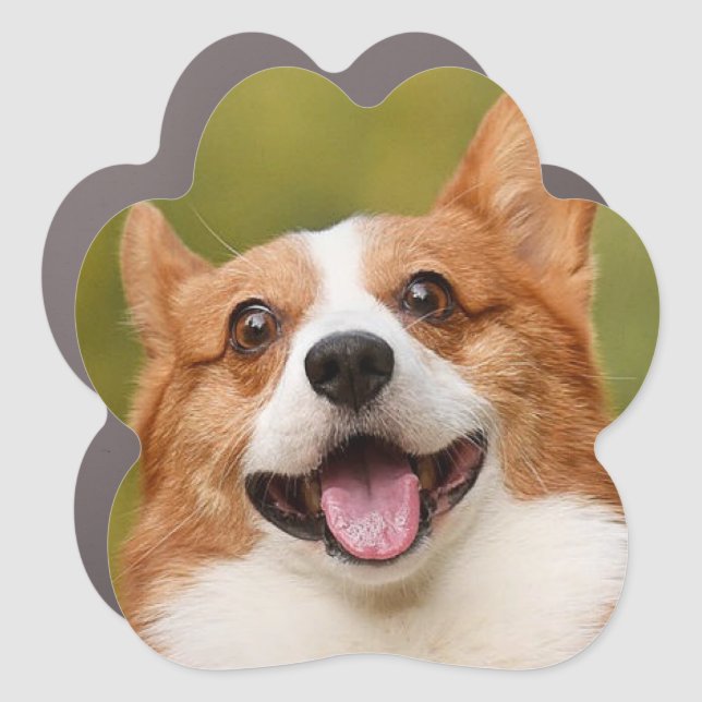 Add Dog Photo Personalized Customized Car Magnet (Front)