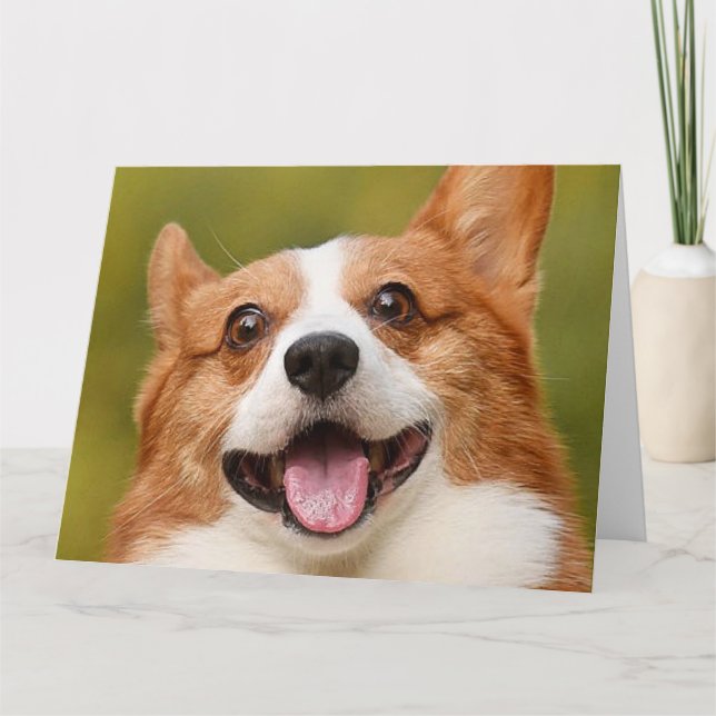 Add Dog Photo Personalized Customized Card (Front)