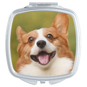 Add Dog Photo Personalized Customized Compact Mirror