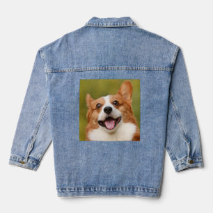 Add Dog Photo Personalized Customized Denim Jacket