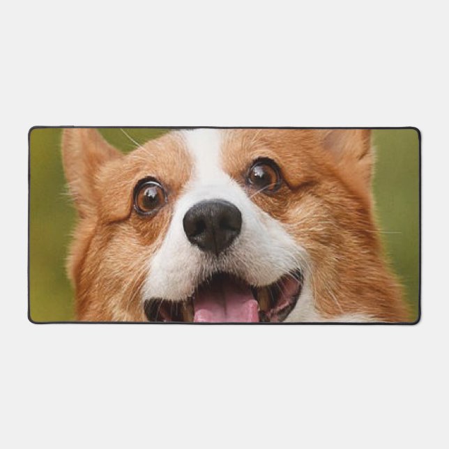 Add Dog Photo Personalized Customized Desk Mat (Front)