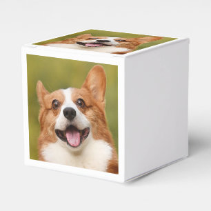 Add Dog Photo Personalized Customized Favor Boxes