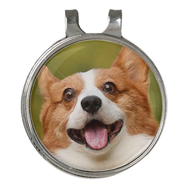 Add Dog Photo Personalized Customized Golf Hat Clip (Front)