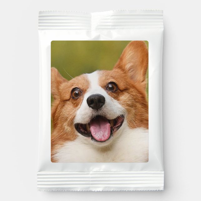 Add Dog Photo Personalized Customized Hot Chocolate Drink Mix (Front)
