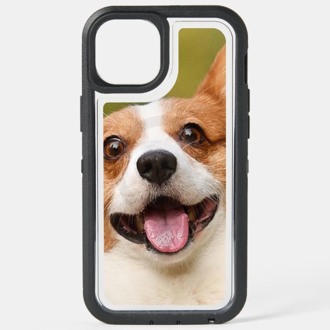 Add Dog Photo Personalized Customized iPhone 15 Plus Case (Back)