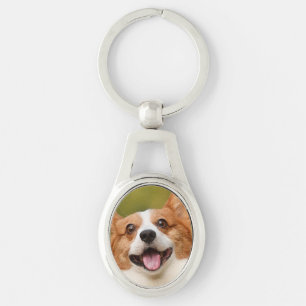 Add Dog Photo Personalized Customized Keychain