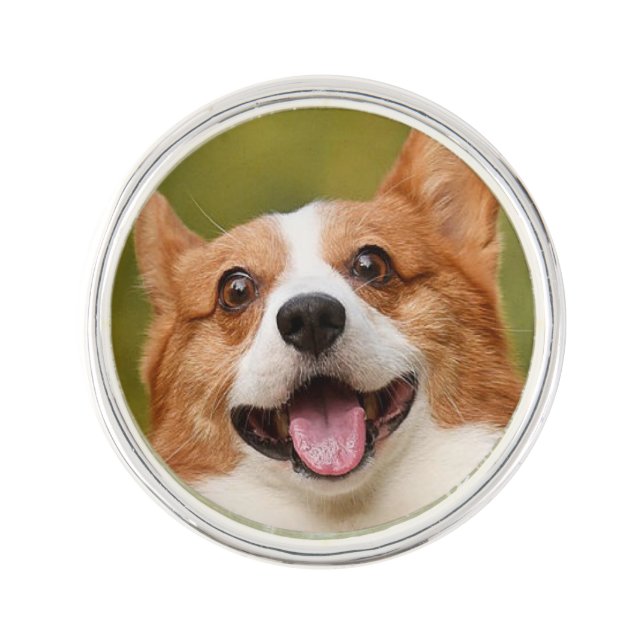 Add Dog Photo Personalized Customized Lapel Pin (Front)