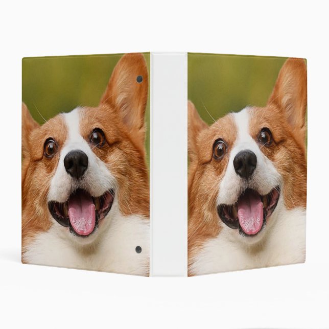 Add Dog Photo Personalized Customized Mini Binder (Background)
