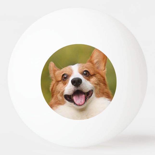 Add Dog Photo Personalized Customized Ping Pong Ball (Front)