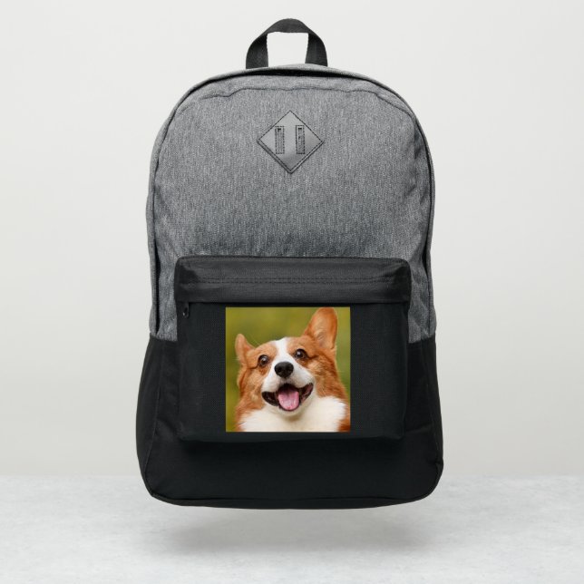 Add Dog Photo Personalized Customized Port Authority® Backpack (Front)